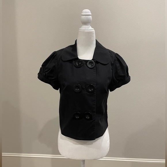 The Limited cotton stretch cropped jacket in black 🖤 - Picture 2 of 9